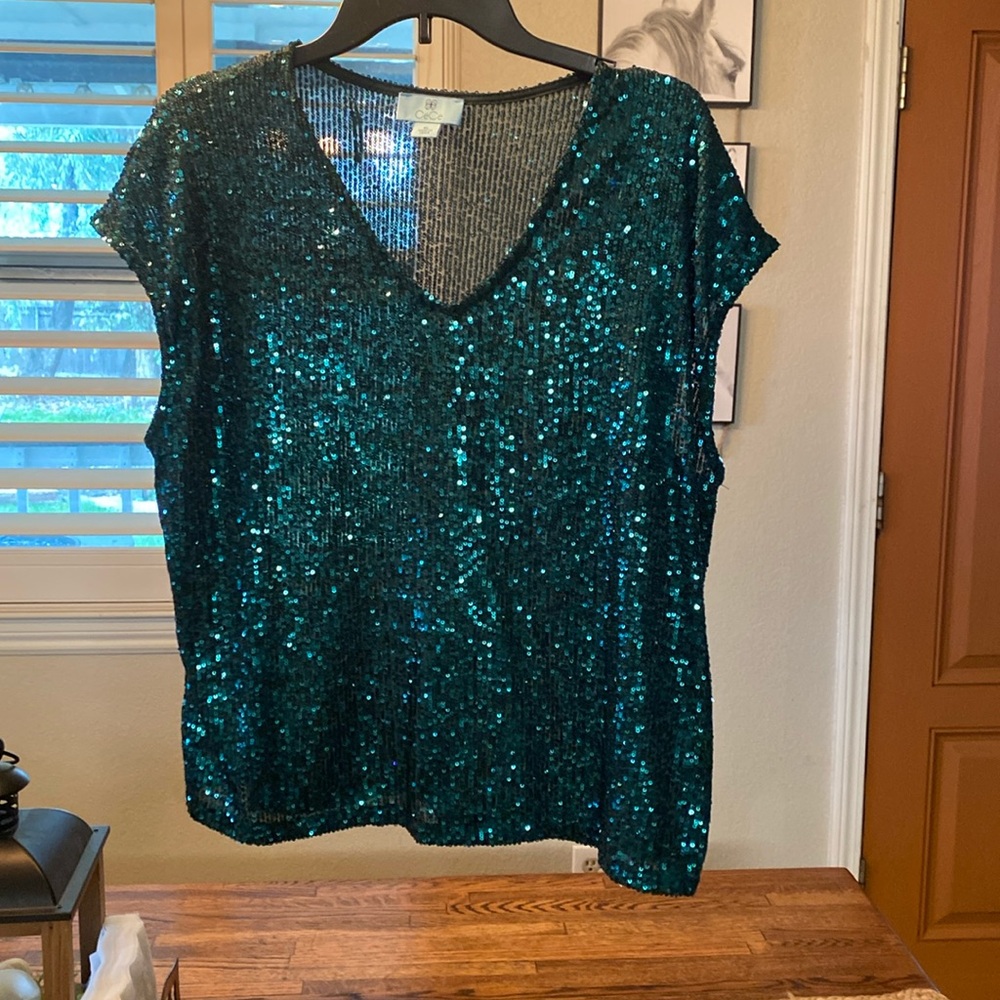 Dark green sequins